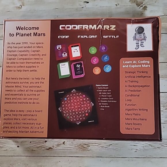 NEW Codermarz Coding Game‎ for Marz Explorers Board Card Sealed with Damaged Box - Picture 2 of 7